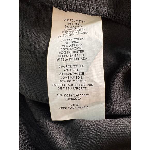 NEW JUMP APPAREL NORDSTROM Black Metallic Square Neck Bodycon Dress Size M - Picture 7 of 7
